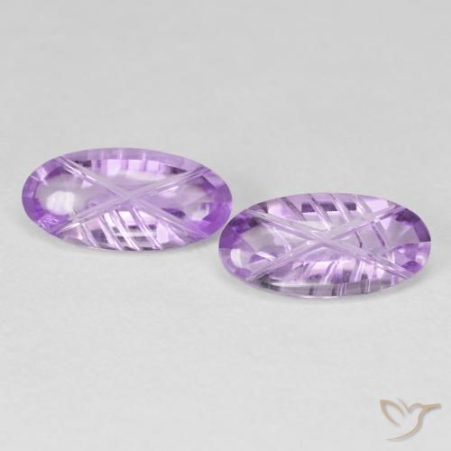 3.46ctw Naturel Violet rose vif Améthyste, ovale, Transparent