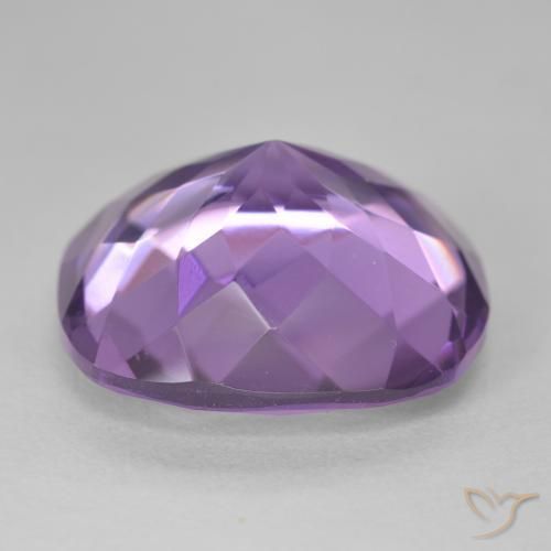 Améthyste Violet moyen naturelle Coussin, 17.69 ct, VVS