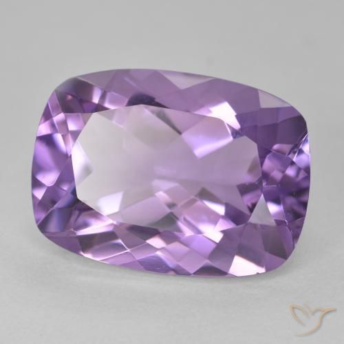 Améthyste Violet moyen naturelle Coussin, 12.90 ct, VVS