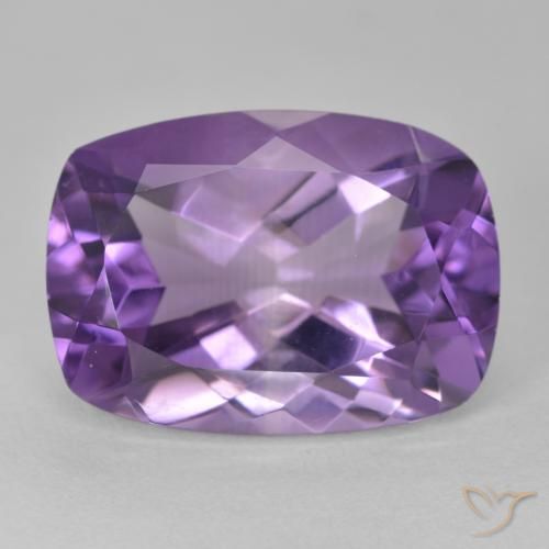 12.56ct Naturel Violet moyen Améthyste, Coussin, VVS