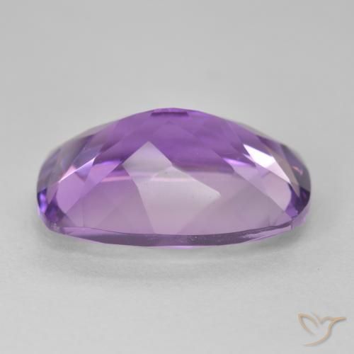 Améthyste Medium Light Purplish-Violet naturelle Coussin, 11.39 ct, VVS