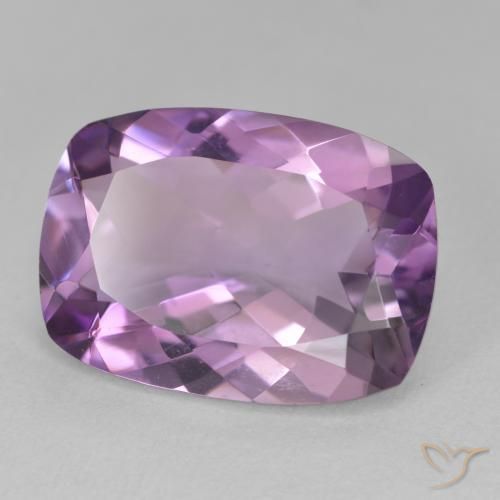 Améthyste Violet moyen naturelle Coussin, 10.91 ct, VVS