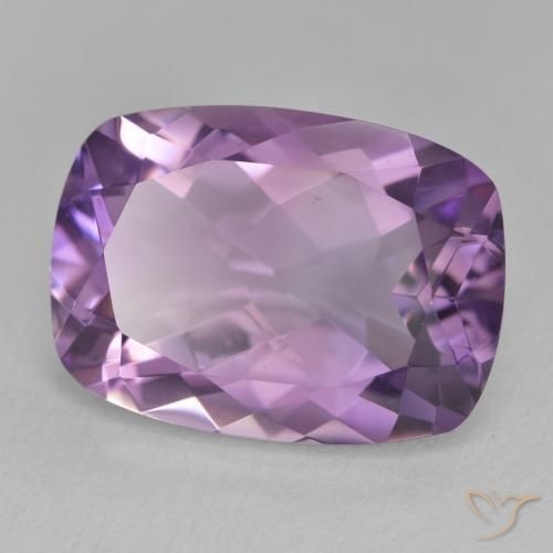Améthyste Violet violacé naturelle Coussin, 12.61 ct, VVS