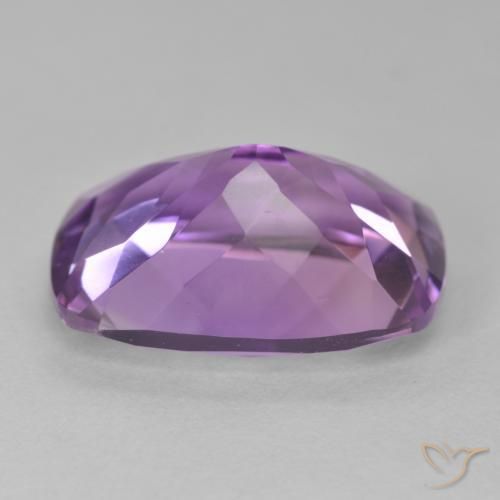 Améthyste Violet moyen naturelle Coussin, 12.17 ct, VVS