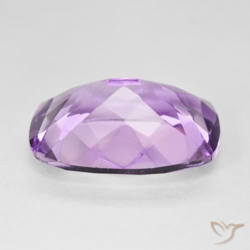 Améthyste Violet rose moyen naturelle Coussin, 11.55 ct, VVS
