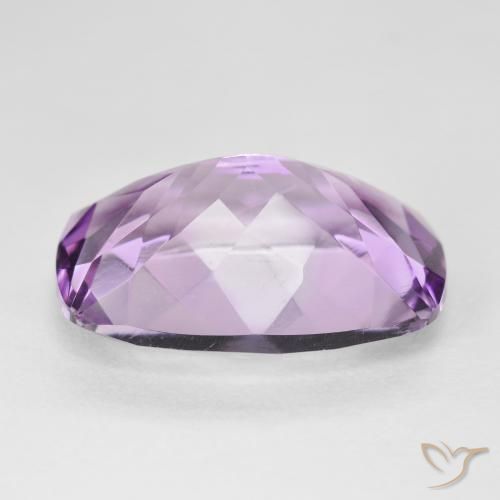 Améthyste Violet rose moyen naturelle Coussin, 11.76 ct, VVS