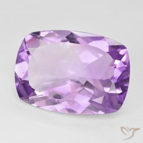 Améthyste Violet Rosâtre naturelle Coussin, 10.92 ct, VVS