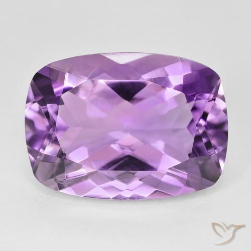 13.17ct Naturel Violet rosâtre moyen Améthyste, Coussin, VVS