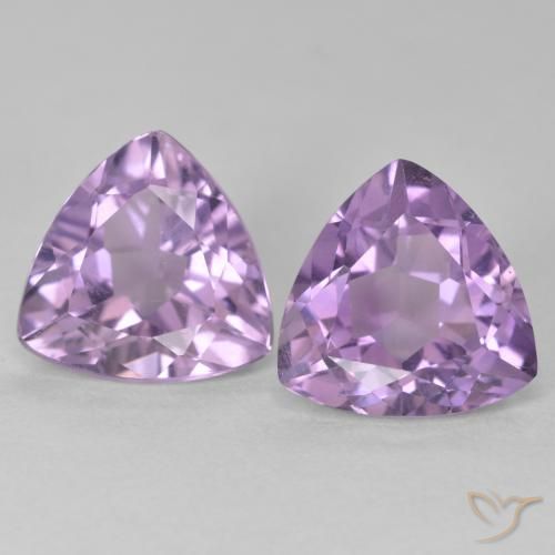 5.78ctw Naturel Violet Rosâtre Améthyste, Trillion, VS