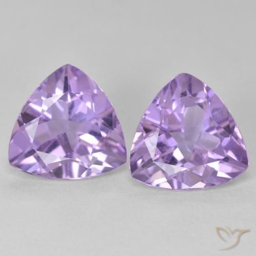 5.30ctw Naturel Violet moyen Améthyste, Trillion, VS