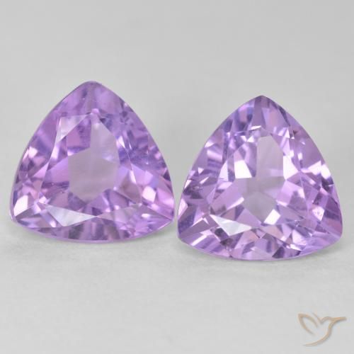 5.94ctw Naturel Violet moyen Améthyste, Trillion, VS