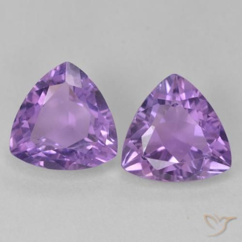 5.58ctw Naturel Violet moyen Améthyste, Trillion, VS