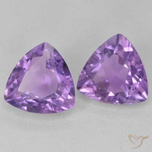 Shop natural 5.58ct Violet moyen Améthyste gems, Trillion, from Brésil at GemSelect. In stock, global shipping!