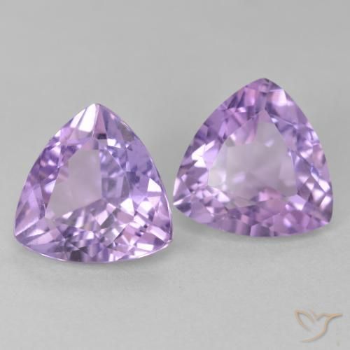 Shop natural 5.45ct Violet iris rosâtre Améthyste gems, Trillion, from Brésil at GemSelect. In stock, global shipping!