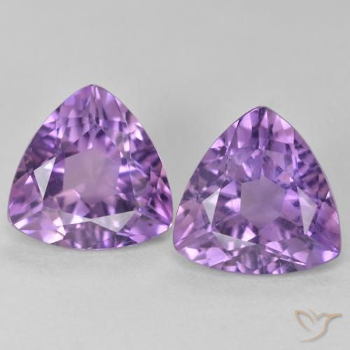 5.57ctw Naturel Violet moyen Améthyste, Trillion, VS
