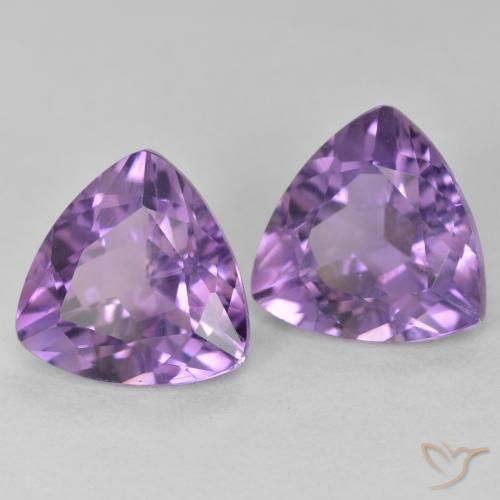 Shop natural 5.57ct Violet moyen Améthyste gems, Trillion, from Brésil at GemSelect. In stock, global shipping!