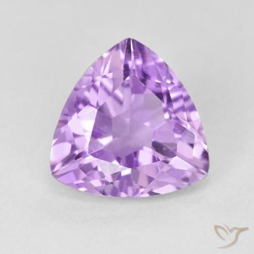 2.94ct Naturel Violet clair Améthyste, Trillion, VVS-VS