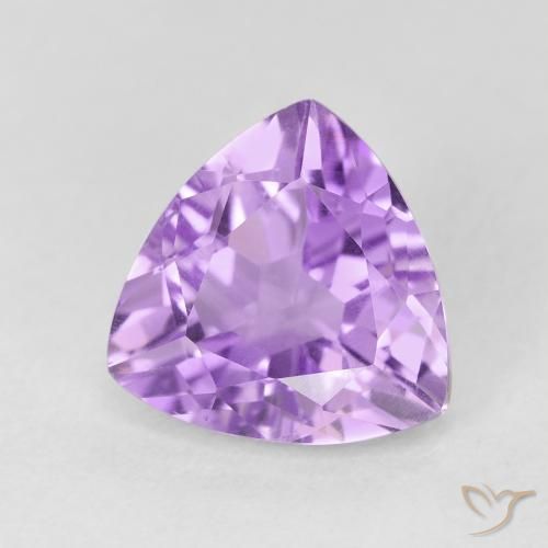 Améthyste Violet clair naturelle Trillion, 2.94 ct, VVS-VS