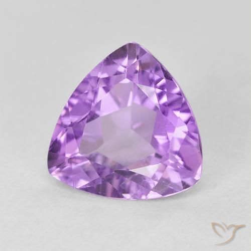 Améthyste Violet Rosâtre naturelle Trillion, 2.78 ct, VVS-VS