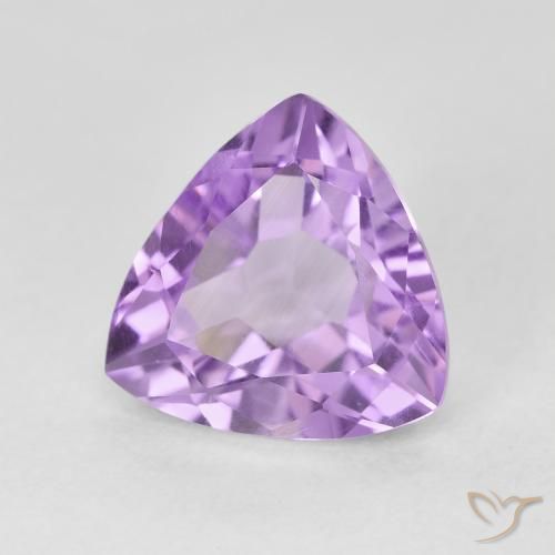 Améthyste Violet moyen naturelle Trillion, 2.93 ct, VVS-VS