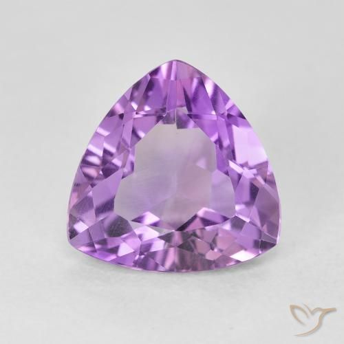 2.83ct Naturel Violet Rosâtre Améthyste, Trillion, VVS-VS