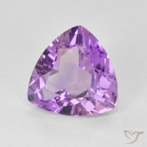 Améthyste Violet Rosâtre naturelle Trillion, 2.83 ct, VVS-VS