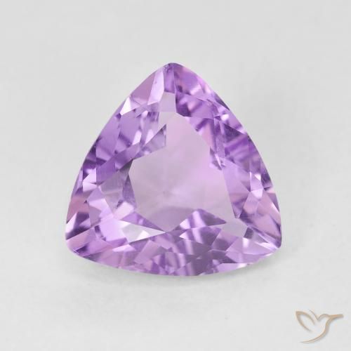 2.68ct Naturel Violet rose moyen Améthyste, Trillion, VVS-VS