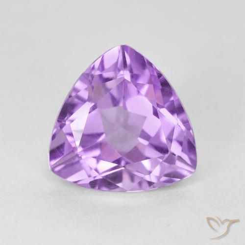 3.02ct Naturel Violet moyen Améthyste, Trillion, VVS-VS