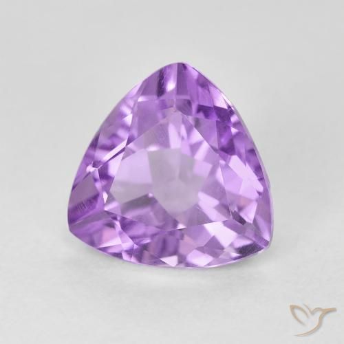 Améthyste Violet moyen naturelle Trillion, 3.02 ct, VVS-VS