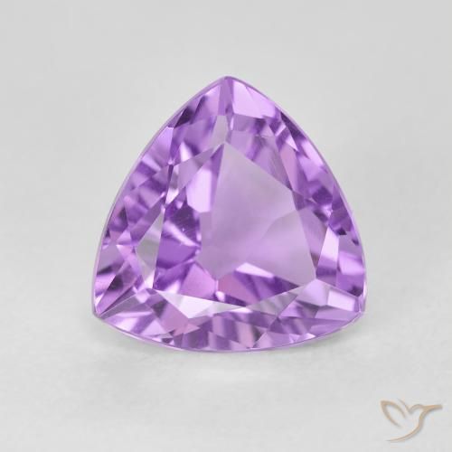 3.08ct Naturel Violet Rosâtre Améthyste, Trillion, VVS-VS