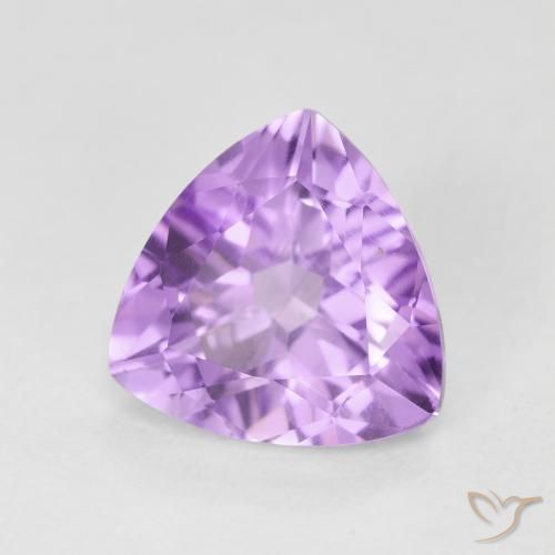 Améthyste Violet rosâtre léger naturelle Trillion, 2.75 ct, VVS-VS