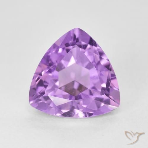 3.20ct Naturel Violet Rosâtre Améthyste, Trillion, VVS-VS