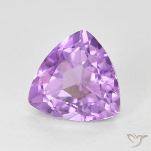 Améthyste Violet Rosâtre naturelle Trillion, 3.20 ct, VVS-VS