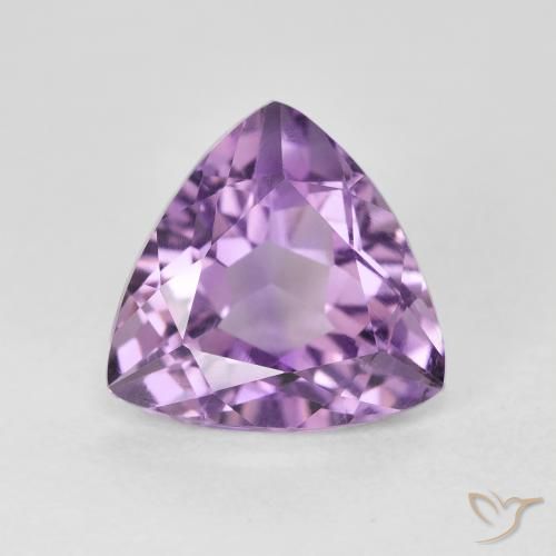 2.91ct Naturel Medium Light Purplish-Violet Améthyste, Trillion, VVS-VS