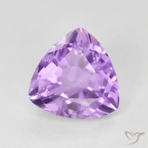 Améthyste Violet Rosâtre naturelle Trillion, 3.05 ct, VVS-VS