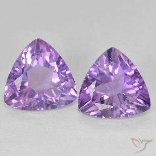 5.33ctw Naturel Violet moyen Améthyste, Trillion, VS