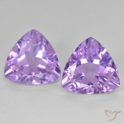 5.84ctw Naturel Violet foncé Améthyste, Trillion, VS