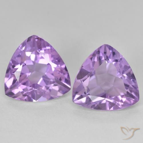5.71ctw Naturel Violet moyen Améthyste, Trillion, VS