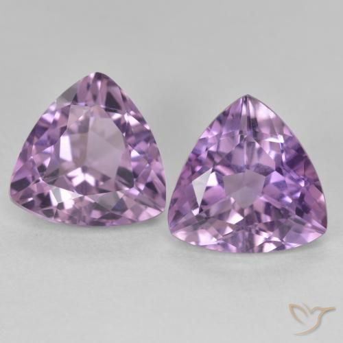 5.70ctw Naturel Violet moyen Améthyste, Trillion, VS