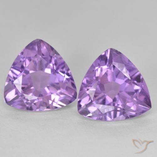 5.73ctw Naturel Violet moyen Améthyste, Trillion, VS