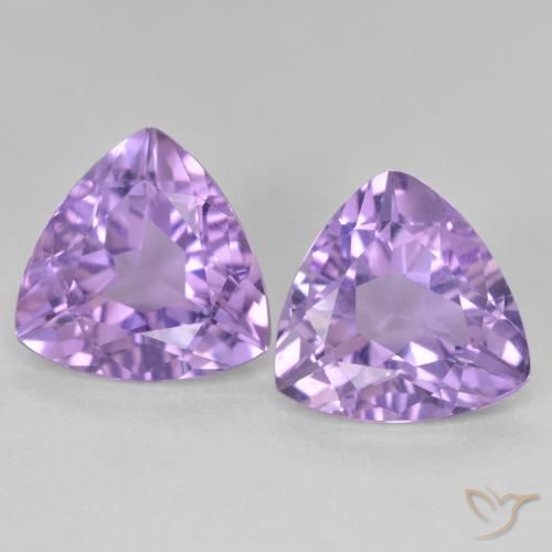 5.59ctw Naturel Violet moyen Améthyste, Trillion, VS
