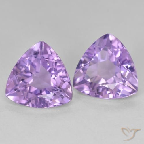 Shop natural 5.59ct Violet moyen Améthyste gems, Trillion, from Brésil at GemSelect. In stock, global shipping!