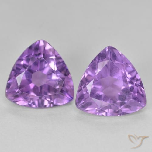 5.72ctw Naturel Violet Rosâtre Améthyste, Trillion, VS