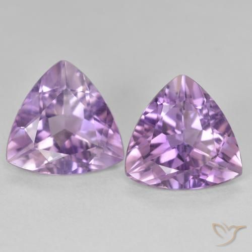 5.15ctw Naturel Violet Rosâtre Améthyste, Trillion, VS