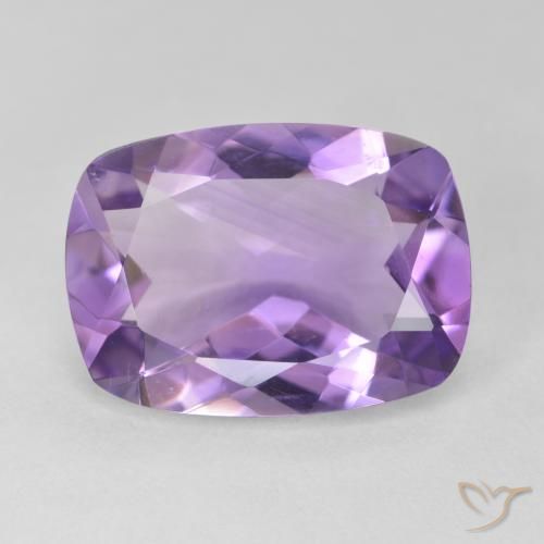 10.94ct Naturel Violet Rosâtre Améthyste, Coussin, VVS