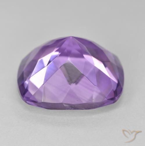 Améthyste Violet moyen naturelle Coussin, 18.92 ct, VVS