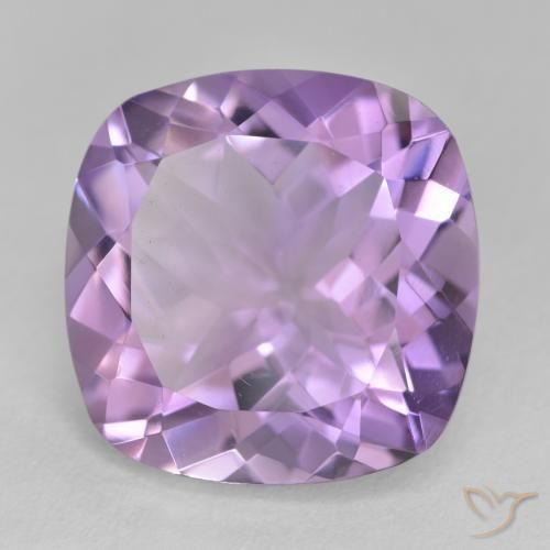 Améthyste Violet moyen naturelle Coussin, 11.32 ct, VVS