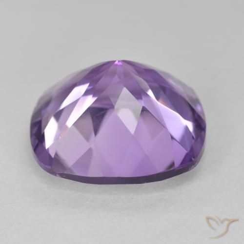 Améthyste Violet moyen naturelle Coussin, 11.32 ct, VVS