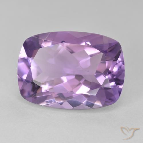 Améthyste Violet moyen naturelle Coussin, 12.83 ct, VVS