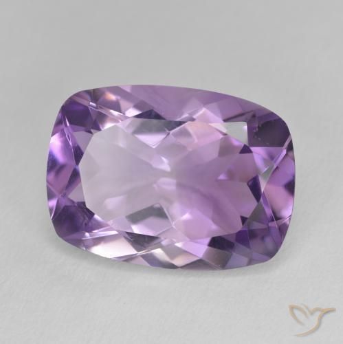 Améthyste Violet moyen naturelle Coussin, 11.40 ct, VVS